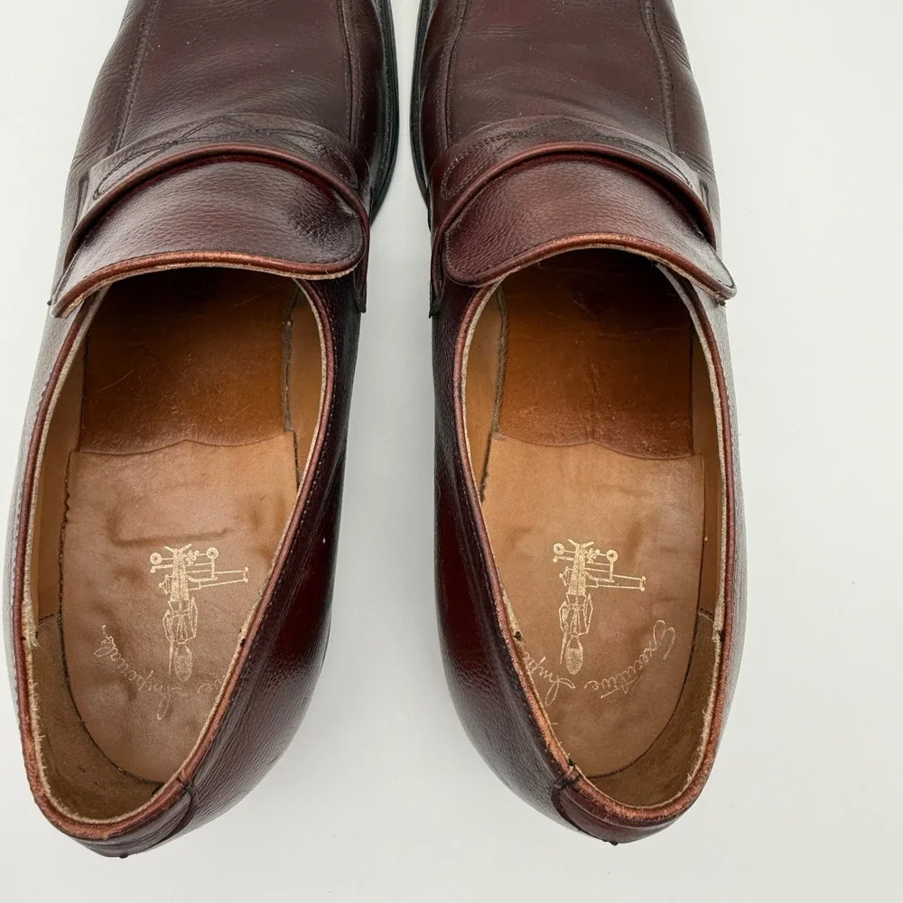 Vintage Executive Imperial O'Sullivan Men's Brown Leather Loafers Size 10 B